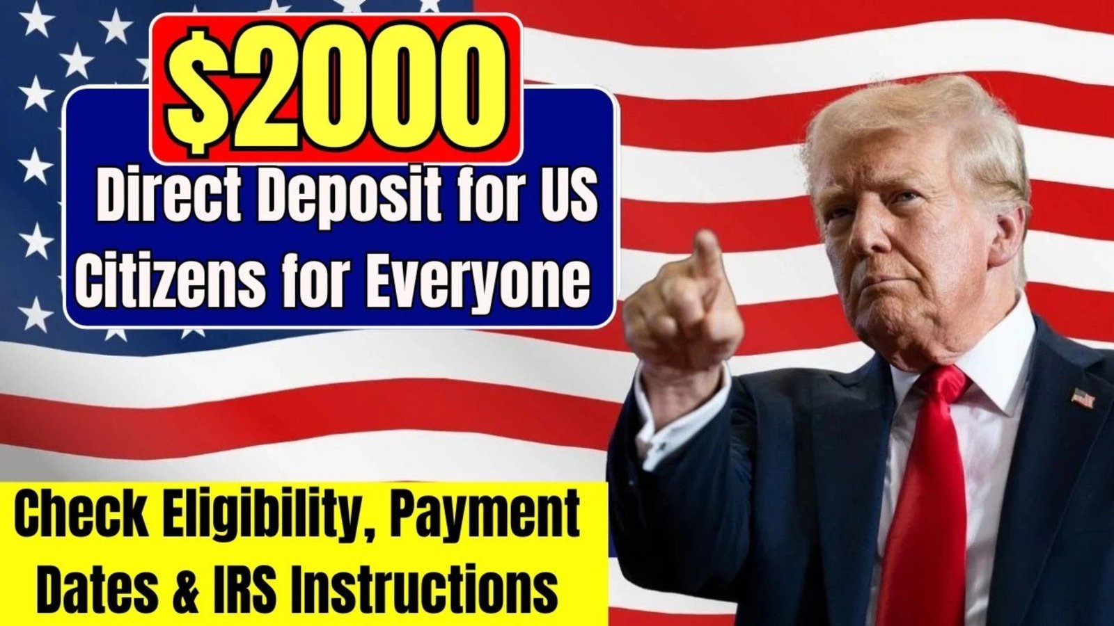 $2,000 IRS Direct Deposit Confirmed for December – Check Payment Dates, Eligibility Rules & Who Gets Paid First